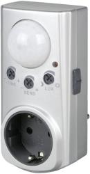 rev plug adapter with motion detector silver photo