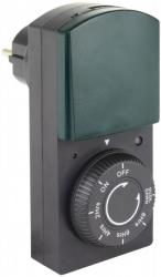 rev timer with dimmer and countdown function ip44 black green photo