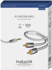 in akustik premium audio cable 35mm jack plug 2x cinch 15m photo