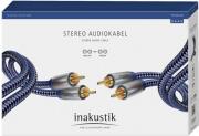in akustik premium stereo audio cable 2x cinch 2x cinch 075m photo