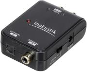 in akustik star digital audio converter toslink cinch optical to rca black photo