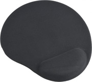 gembird mp gel bk gel mouse pad with wrist support black photo