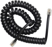 cablexpert tc4p4cs 2m telephone handset spiral cord rj10 4p4c 2m black photo