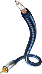 in akustik premium mono subwoofer cable rca male rca male 3m blue silver photo
