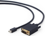 cablexpert cc mdpm vgam 6 mini displayport to vga adapter cable black 18m photo
