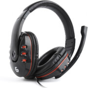 gembird ghs 402 gaming headset with volume control glossy black photo