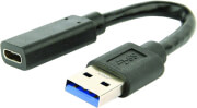 gembird a usb3 amcf 01 usb 31 am to type c female adapter cable 10 cm black photo