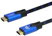 savio cl 143 kabel hdmi m v21 3m 8k copper blue black gold plated ethernet 3d photo