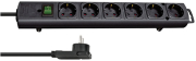 brennenstuhl power strip 6 fold comfort line black 2m 1153300100 photo