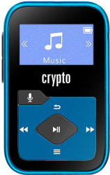 crypto mp330 plus mp3 player 16gb blue photo