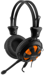 headphones a4tech hs 28 black orange photo