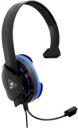 turtle beach recon chat for ps4 black blue over ear headset tbs 3345 02 photo