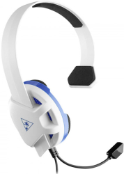 turtle beach recon chat for ps4 white blue over ear headset tbs 3346 02 photo