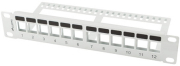 lanberg 12 port 1u patch panel blank grey photo