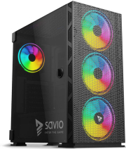 case savio raptor x1 argb mesh glass photo