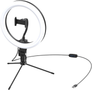 baseus live stream holder table stand 25cm light ring black photo