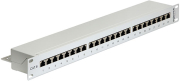 delock 43300 19 patch panel 24 port cat6 grey photo