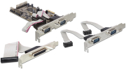 delock 89177 pci express card to 4 x serial 1 x parallel photo