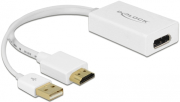 delock 62496 adapter hdmi a male displayport 12 female white photo delock 62496 adapter hdmi a male displayport 12 female white photo