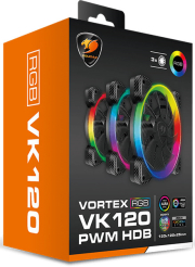 cougar vortex argb hdb 120 pwm cooling kit x 3pcs photo