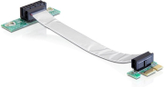delock 41839 riser card pci express x1 x1 with flexible cable 13 cm left insertion photo