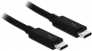 delock 84845 thunderbolt 3 20 gb s usb c cable male male passive 10 m 5 a black photo