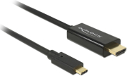 delock 85291 cable usb type c male hdmi male dp alt mode 4k 60 hz 2 m black photo