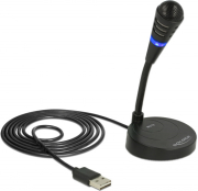 delock 65868 usb microphone with base and touch mute button photo