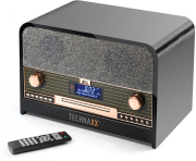 technaxx retro bluetooth dab fm stereo radio with cd player usb tx 102 photo