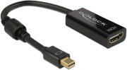 delock 62613 adapter mini displayport 12 male hdmi female 4k passive black photo