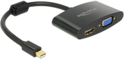 delock 65553 adapter mini displayport male hdmi vga female black photo