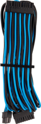 corsair diy cable premium individually sleeved atx 24 pin type4 gen4 blue black photo