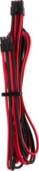 corsair diy cable premium individually sleeved eps12v cpu cable type4 gen4 red black photo