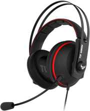 asus tuf gaming h7 core over ear gaming headset red photo