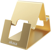 akasa aries pico aluminum phone tablet stand gold photo