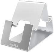 akasa aries pico aluminum phone tablet stand silver photo