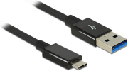 delock 83983 cable usb 31 gen 2 type c male usb type a male 1 m coaxial black premium photo