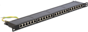 delock 43316 19 patch panel 24 port cat6 05 u black photo delock 43316 19 patch panel 24 port cat6 05 u black photo