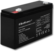 qoltec 53048 agm battery 6v 12ah photo