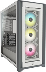 case corsair 5000x icue rgb tempered glass mid tower atx white photo