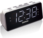 lenco cr 18 clock radio white photo