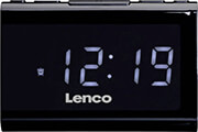 lenco cr 525bk clock radio usb charger and player photo