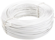 lanberg flat telephone cable 2 wires 100m white photo