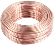 lanberg transparent speaker cable 2x25mm 25m photo