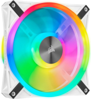 corsair icue ql140 rgb 140mm pwm white fan  single pack photo