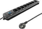 qoltec 50114 surge protector 8 sockets 3m me diakopti photo