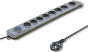 qoltec 50167 surge protector 8 sockets 18m me diakopti photo