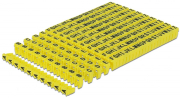 delock 18303 cable marker clips a z yellow 260 pieces photo