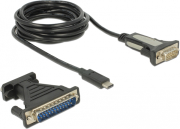 delock 62904 adapter usb type c 1 x serial db9 rs 232 adapter db25 photo