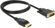 delock 85312 cable displayport 12 male dvi 24 1 male passive 4k 30 hz 1 m black photo